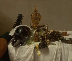 Bankett darab, 1635 körül (olaj, bölcsős panel)