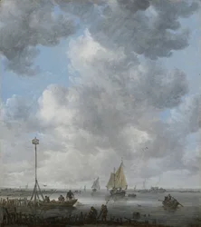 A Calm - Goyen, Jan Josefsz, van (1596-1656) - Between 1645 and 1649 - Oil on wood - 36,1x32,1 - Szepmuveszeti Muzeum, Budapest