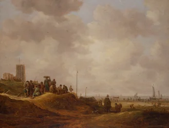 Kilátás Egmond Aan Zee partjára