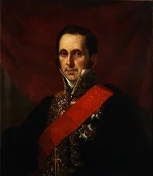 Szergej Szemionovics Uvarov gróf portréja 1786-1855, 1844