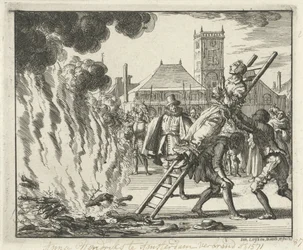 Anneken Hendriks, létrához kötözve, Amszterdamban megégetve, 1571, 1685