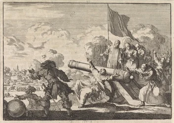 Groningen ostroma, amelyben egy ágyút hat szerzetes áldott meg, 1672