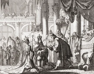 III. Vilmos király és II. Mária királynő koronázása, április 11.