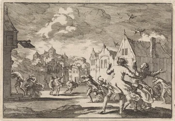 A lüneburgi Luchow-kastély melletti falu lakóit forgószél támadja meg, amelyben a madarak holtan zuhannak le az égből, 1671