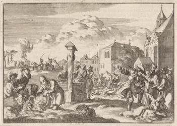 A protestánsok üldözése Marsaut által Niortban, 1682