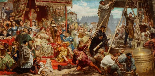Zygmunt-harang felakasztása a krakkói székesegyház tornyában 1521-ben