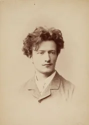 Ignacy Jan Paderewski zeneszerző portréja 1860-1941, kb. 1883.