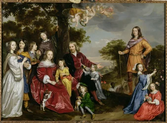 W. van der Kerckhoven és családja portréja, 1652