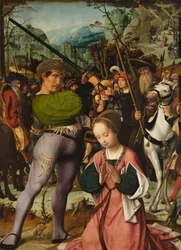 Szent Katalin lefejezése (olaj, panel)