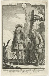 Ferdinand Kettler és Karel Alexander beszélgetése
