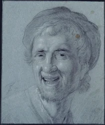 Nevető Rembrandt (másolat Rembrandt korai önarcképe nyomán, F. Stoopnál, Byfleetben)