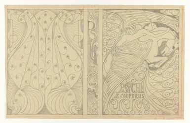 Louis Couperus Psyche borítóterve Kötésterv: Louis Couperus, Psyche, 1898