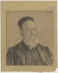 Pieter Johannes Veth, 77 éves portréja