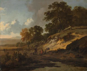Táj vadászokkal, c. 1660-1680.