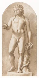 Fiatal Bacchus állva