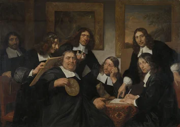 A haarlemi Szent Lukács céh elöljárói, 1675