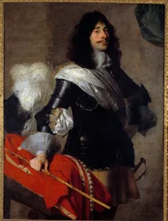 Pierre Corneille lágyékfiának portréja egyenruhában, mint a lovaslágerek kapitánya (Chevau legers, 1667 körül Jean de Reyn (1610-1678) festménye, 17. századi Versailles, Lambinet múzeum