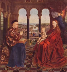 Rolin kancellár Madonnája, kb. 1435, 1938