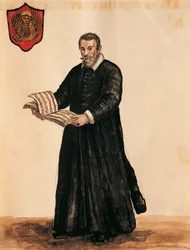 Olaszország, Velence, Claudio Monteverdi (1567-1643) olasz zeneszerző portréja