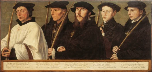 A Jeruzsálemi Zarándokok Utrechti Testvériségének öt tagja, 1541 körül
