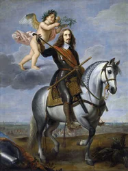 Leopold Guillaume de Habsbourg - Leopold Wilhelm osztrák főherceg (1614-1662) lovas portréja - Jan van den Hoecke (ou van Hoek, van Hoeck, Vanhoek) (1611-1651) - 17. század első fele. - Olaj, vászon - Groeninge Múzeum, Brugge