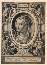 Igazságszolgáltatás (Justice), 5. lemez a "Virtutum theologicarum et cardinalium"-ból