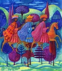 A három királyok karácsonya, 2004 (tinta és gouache)