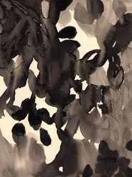 Leaves Abstract in Ink, 2019 körüli (tinta, papír)