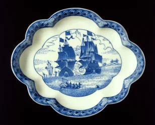 Arita edény, holland eredeti után, 17. század végi (porcelán)