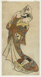 Fujimura Handday? II egy táncjelenetben, 1720-as évek