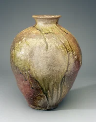 Nagy tégely, Shigaraki kemencék, Shiga, Muromachi-korszak, 15-16. század körül (cserépedény)