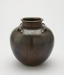 Tealevél tárolóedény, Imbe, Okayama prefektúra, Edo-korszak, 18-19. század (kerámia)