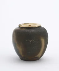Tea caddy, imo-no-ko típusú, Aichi prefektúra, Edo-korszak (kerámia)