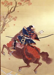 Munete harcos. A Tosa iskola selyemfestménye, szerzője Chikana Morizumi, más néven Hsien. 18. század. Museo Chiossone, Genova