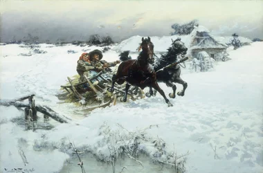 A szánkózás, 1896