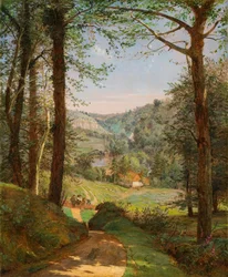 Luccombe Chine, Wight-sziget 1861 (Olaj, vászon)