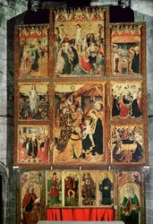 Oltár a Szent Ágota királyi kápolnából, Barcelona