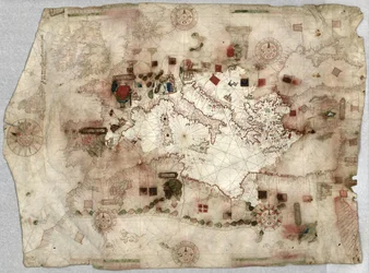 Jaume Olives portolán térképe (1550)