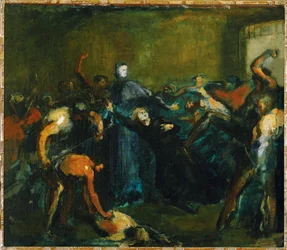 Monseigneur Darboy a börtönben (olaj, vászon)