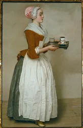 La Chocolatiere. Pasztell (pasztell, papír)