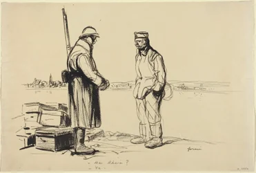 -Am Rhien -Ya., 1918 körül (tinta, papír)