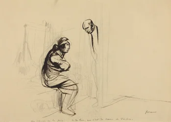 A békekongresszuson, 1919 körül (tinta)