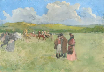 A versenypálya, 1891 körül (gouache, vászon)