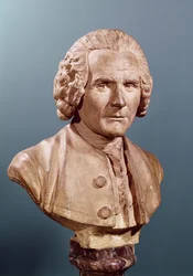 Jean-Jacques Rousseau mellszobra (1712-78)
