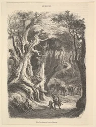 Kilátás a Morvan-erdőben, 1837-66.
