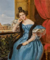 Jekatyerina Nyikolajevna Mescserszkaja (született Karamzina 1806-1867, 1835) portréja.