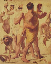 Tanulmányok a „Szent Szimforikus mártíromsághoz” (Henry Delaborde francia művésznek és művészeti kritikusnak ajánlva), 1824 körül