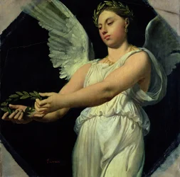 Tanulmány a győzelemről Homérosz apoteózisához, 1826-27