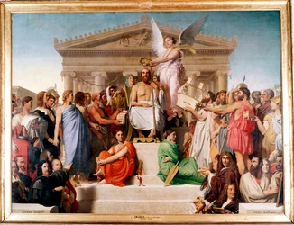 „Homérosz apoteózisa”, 1827