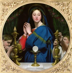 Az ostyás Szűzanya, 1854